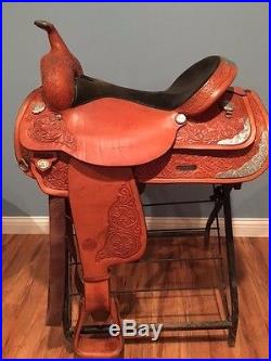 Circle Y Western Pleasure Show Saddle. 17 seat, FQHB