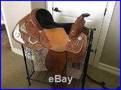 Circle Y Western Pleasure show saddle Includes Storage Bag 15