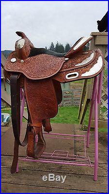 Circle Y Western Show Equitation Saddle RARE Flex Lite 15