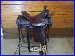 Circle Y all-around roper saddle 15.5in seat
