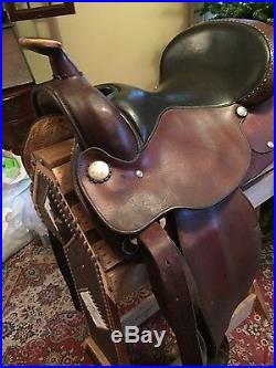 Circle Y equestrian saddle 16 seat all leather NO RESERVE