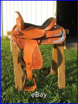 Circle Y western saddle equitation 15 inch breastplate and headstall