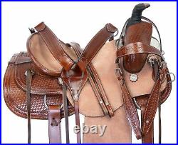Classic Cowboy 16 in Western Roping Ranch Team Roper Horse Saddle Tack Set