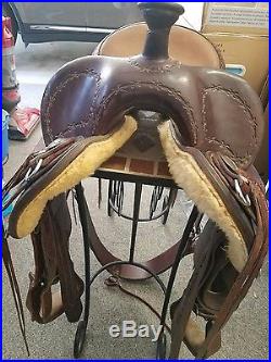 Clinton Anderson saddle 16 made by Martin Saddlery