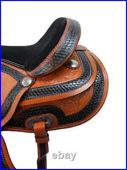 Comfy Trail Western Horse Saddle 15 16 17 18 Pleasure Tooled Leather Tack Set