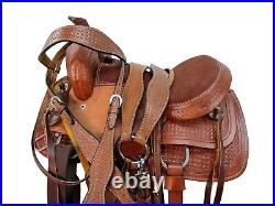 Comfy Trail Western Kids Saddle Youth Pleasure Tooled Leather Child Tack 12 13