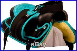 Comfy Used 14 15 16 17 18 Synthetic Western Barrel Pleasure Horse Saddle Tack