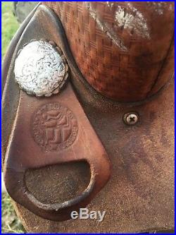 Courts Barrel Saddle 15 round skirt western saddle