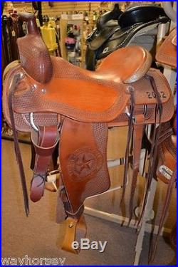 Courts Ranch Roping Saddle Texas State Fair Commerative 16 Slick Seat