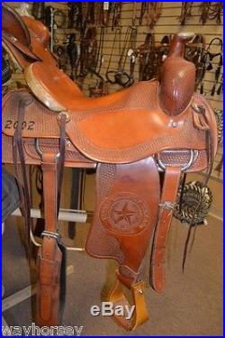 Courts Ranch Roping Saddle Texas State Fair Commerative 16 Slick Seat