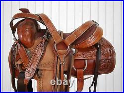 Cowgirl Western Saddle 15 16 17 Roping Ranch Horse Roper Pleasure Leather Tack