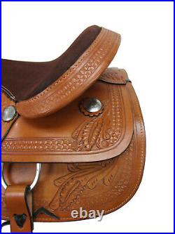 Cowgirl Western Saddle Barrel Racing Pleasure Used Leather Tack Set 15 16 17 18