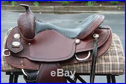 Crates 16 Wide FQHB Tree Western Lady Reining Reiner Trail Saddle PACKAGE