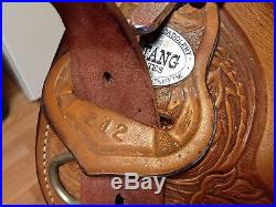 Crates MUSTANG 16 Western Silver Show Horse Saddle #212 nr
