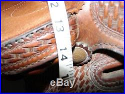 Crates saddle, 2216 Hand crafted Levine buckle 31412 Heatlan WYC Chattanooge USA