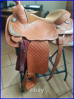 Custom Hand Made 15.5 Rio Bros Western Show Saddle