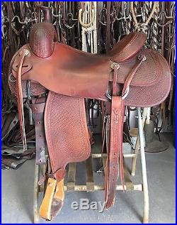 Custom Laredo 16 Ranch Cutter Cow Horse Saddle reining cutting