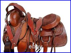 Custom Made Western Roping Ranch Roper Leather Saddle 15 16 17 Horse Tack Set