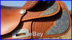 Cutting Horse Saddle Custom Made Show with Silver