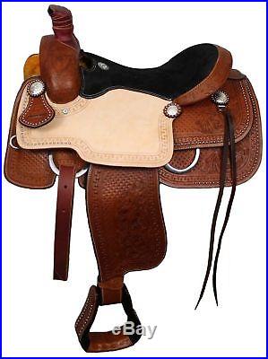 DOUBLE T WESTERN ROPING TRAIL WORK HORSE SADDLE 16