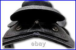 D. A. Brand 10 Black Leather Child's Western Pony Saddle with Suede Seat