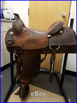 Dale Fredricks custom used 15 cutting reining ranch western saddle handmade
