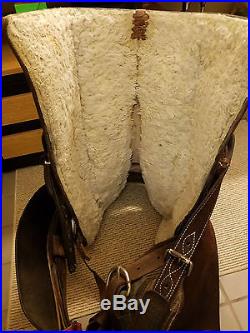 Dale Fredricks custom used 15 cutting reining ranch western saddle handmade