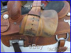 Dale Martin USTRC Roping Roper saddle 15 Adjustable Rigging Lightly Used