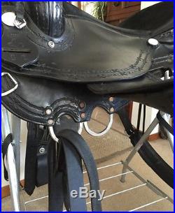 Dixieland Gaited Saddle, 16, Silver, Endurance Model, 8 Gullet, Very Good Cond