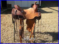 Don Rich Reined Cow Horse/Ranch Horse Saddle, 17 Seat, with Accessories