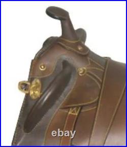 EQ Australian Stock Saddle with Horn Seat Size 16 Stock Saddle