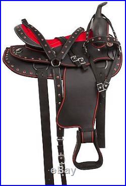 Gaited Red 14 Comfy Western Pleasure Trail Horse Saddle Tack Set Pad