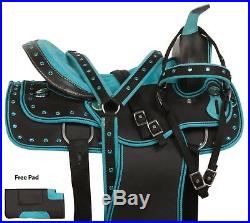 Gaited Western Pleasure Trail Light Weight Synthetic Saddle Tack 15 16