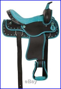Gaited Western Pleasure Trail Light Weight Synthetic Saddle Tack 15 16