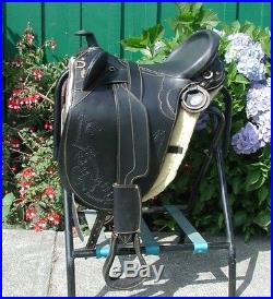 Genuine Draft Horse 18 Australian saddle BLACK