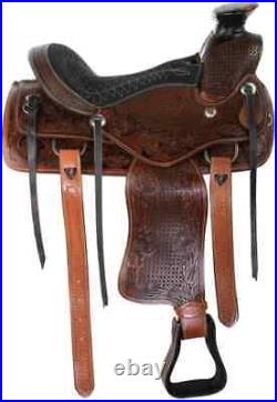Genuine Leather English Dressage Horse Saddle Tack Size 14 to 18 inches