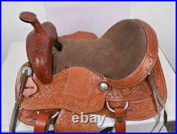 Genuine leather Western Horse Tack saddle + Accessories With Free Shipping