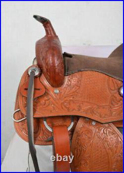 Genuine leather Western Horse Tack saddle + Accessories With Free Shipping