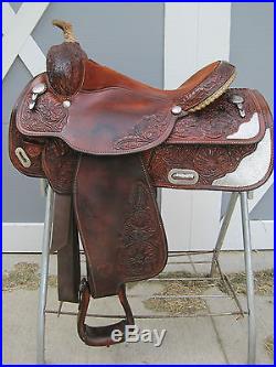 Gorgeous 15.5 Circle Y Western Equitation Show Saddle with Silver SQHB