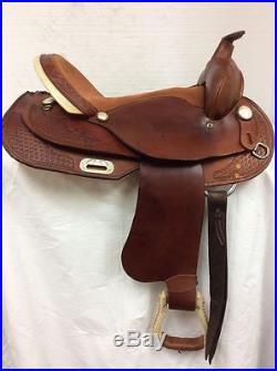 H&H Saddlery Western Pleasure/Trail Saddle #166 17 Used Full Quarter Horse Bar