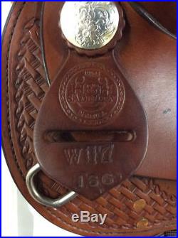 H&H Saddlery Western Pleasure/Trail Saddle #166 17 Used Full Quarter Horse Bar