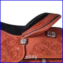 Handcrafted Leather Western Saddle and tack for Horse Comfortable Ranch Roping