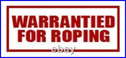 Hard Seat Roper Saddle Basketweave Tooling Full QH Bars WARRANTY 15 16 17 NEW