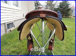 Harris 15 1/5 Western Show Saddle w Matching Silver Breastplate