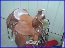 Herford 16 seat roping saddle