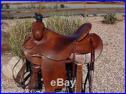 Herring Saddle Company HSC Hard Seat Roping Ranch Saddle 16
