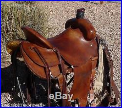 Herring Saddle Company HSC Hard Seat Roping Ranch Saddle 16