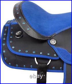 Horse Saddle Western Trail Gaited Synthetic Light Weight Tack Size 12'' To 18'
