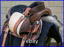 Horse Saddle Western Used Pleasure Trail All Purpose Leather Tack 15 17 18