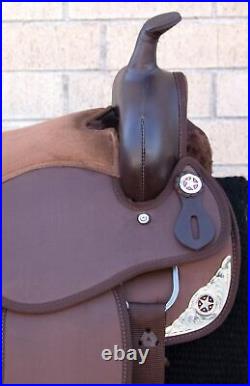 Horse Saddle Western Used Pleasure Trail Barrel Synthetic Tack 14 15 16 17 18